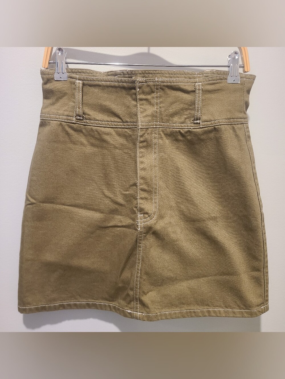 Forever 21 Denim Skirt Olive Green Medium
